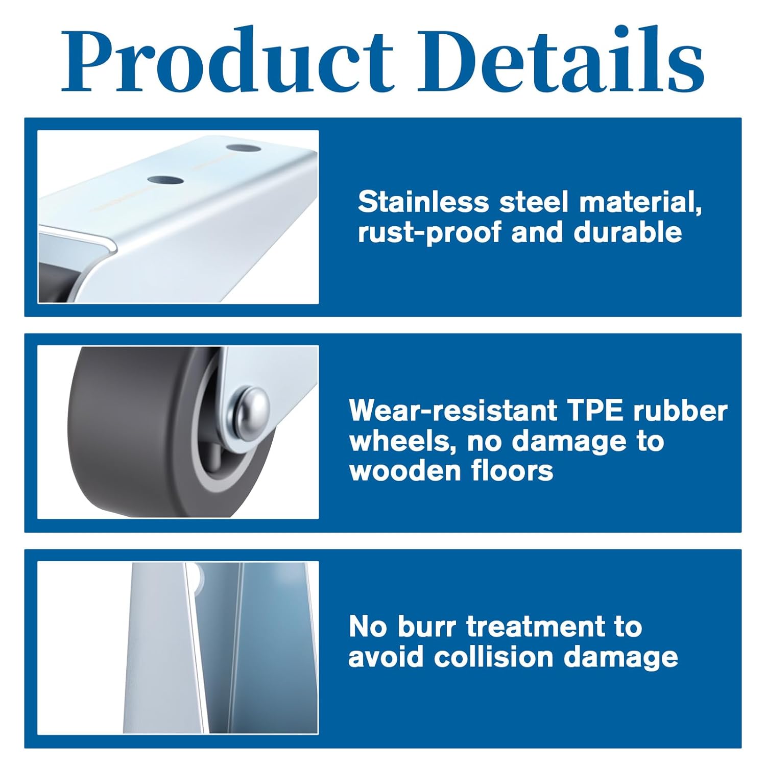 Gate Wheels for Wooden Gate, 1 Pcs 1.6 Inch Gate-Caster Wheel Replacement Anti-Friction Rubber Rolling Pulley Directional Wheel for Outdoor Garden, Gates, Fence, Cabinet, Furniture, Table, Sofa