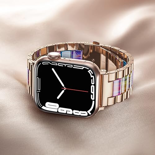 Miniatura 3 de ORIbox Compatible con correas de Apple Watch de 1.614 pulgadas, 1.575 pulgadas, 1.496 pulgadas, correa ajustable de nailon elástico tejido para