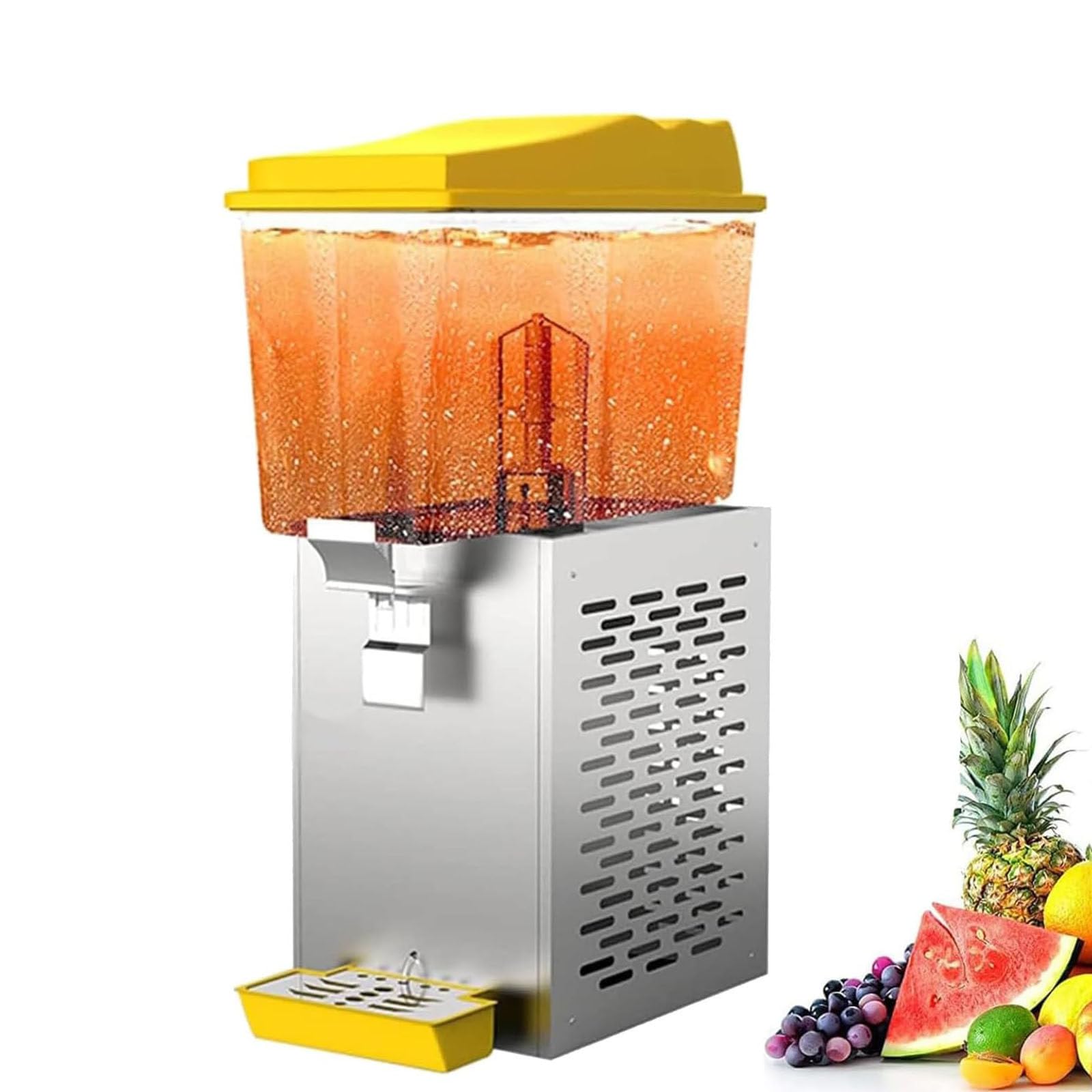 Dispensador de bebidas comercial, máquina automática de bebidas frías y calientes, diseño de acero inoxidable resistente para desayunos, bufés, bares y hoteles