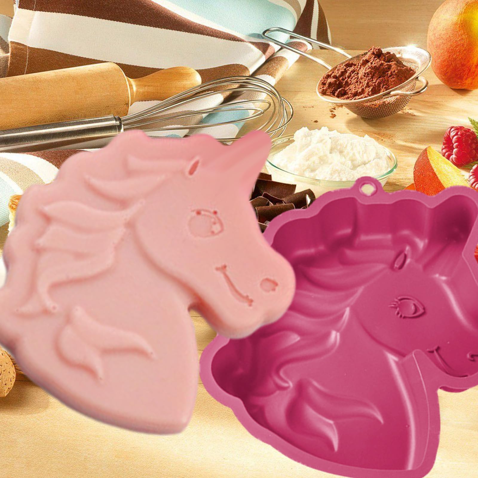 MYPRACS Lot De 4 Moules En Silicone Licorne En Forme De Ballon En Forme De Nuage Pour Décoration De Gâteau, Pâte à Sucre, Cupcakes, Bonbons, Chocolat, Argile Polymère - 5