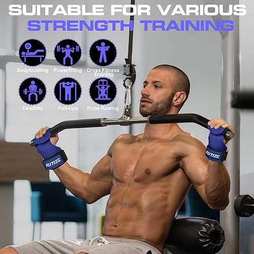 Miniatura 6 de Lifting Straps, Weight Lifting Wrist Wraps for Weightlifting, Heavy Powerlifting, Deadlifts, Rows, Pull Ups, Adjustable Neoprene Padded Gym Workout