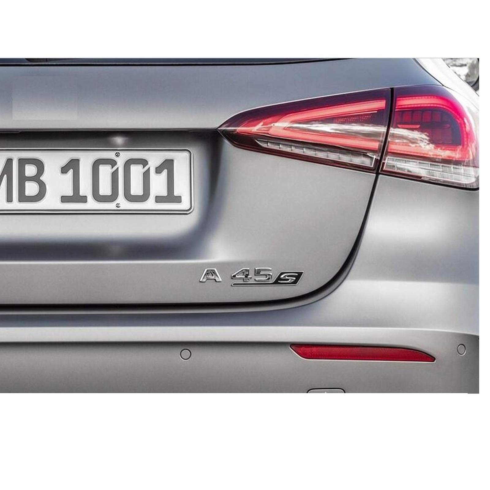 Autocollant Emblème Arrière AMG A45 A35 Pour Mercedes Classe A W176 - Plastique ABS Noir Brillant - Environ 130x25 Mm