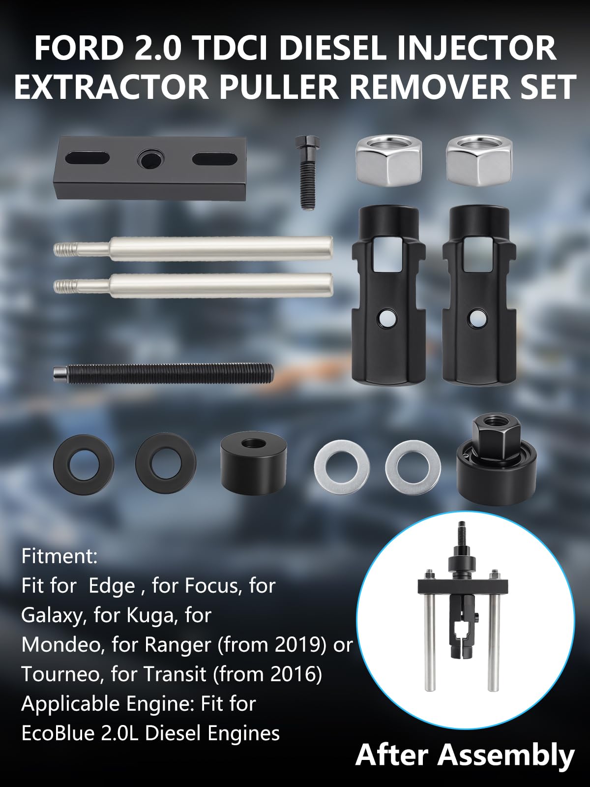 Set di estrattori iniettori per Fo Rd 2.0 TDCI Ecoblue Diesel Extractor, 303-1706, estrattori per Edge, Focus, Galaxy, Kuga, Mondeo, Tourneo, Transit