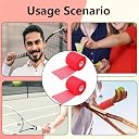 2 Pack Badminton Racket Overgrip Tape, Non‑Slip Sweat Absorbent Cushion Grip Tape for Badminton & Tennis Racquet, Soft Sponge Replacement Grip for Players gallery image