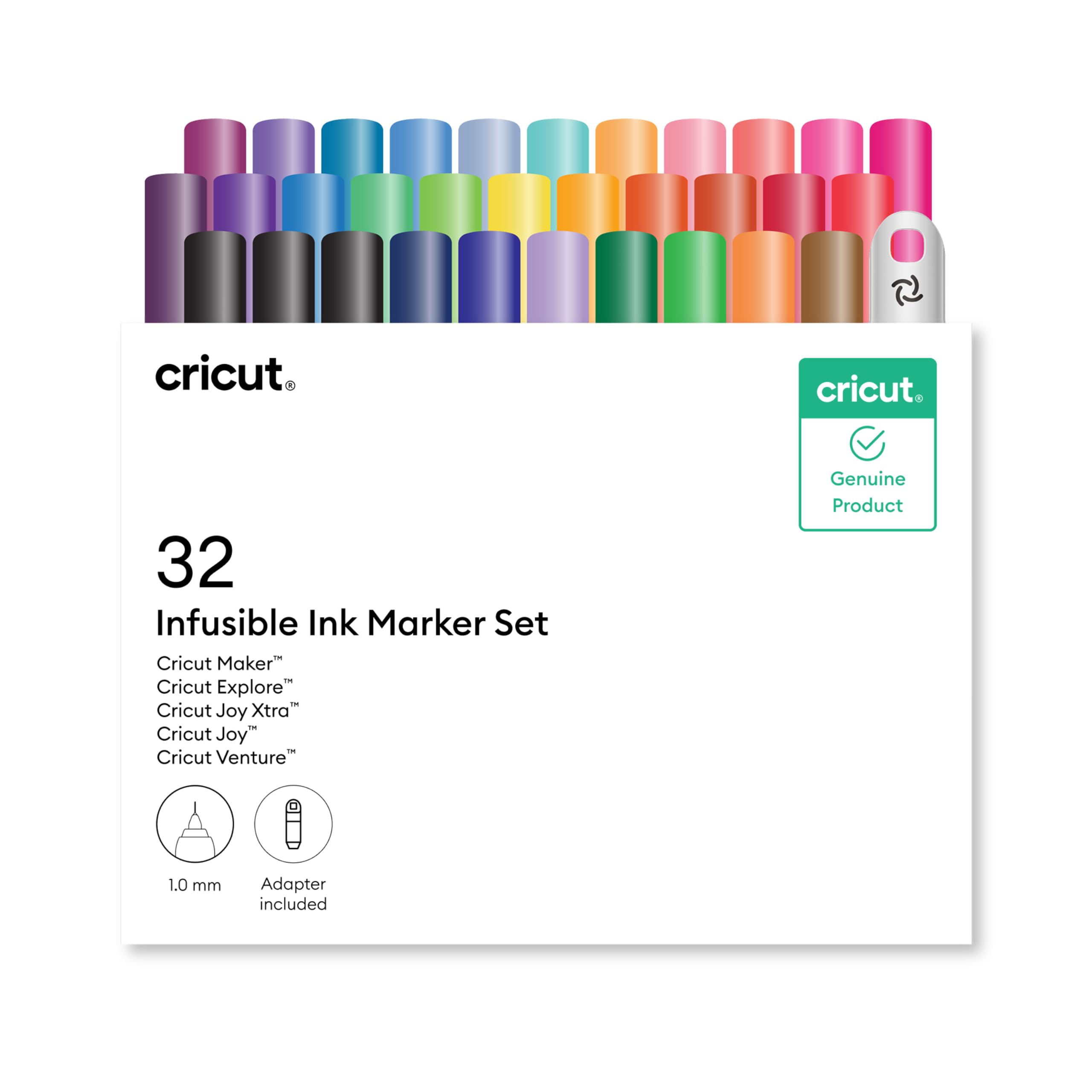 Cricut® Infusible Ink™ Markers, 1.0 mm (32 ct) + Adapter
