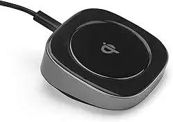 Carregador por Indução de mesa sem Fio 10W, compatíveis com o padrão Qi, Preto/Prata, QI10WU, Geonav