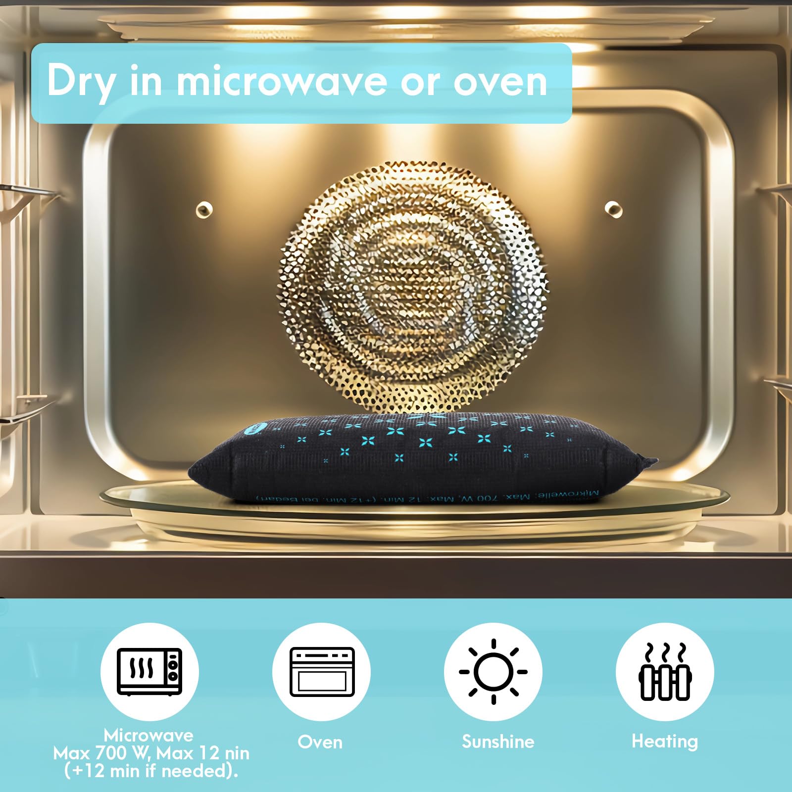 Deumidificatore Auto, Riutilizzabile Assorbi Umidità, Assorbi Umidità Armadio, Silica Gel Deumidificatore Armadio, Tappetino Antiscivolo, con Anti Appannamento e Condensa sui Ripostiglio (2 * 1KG)