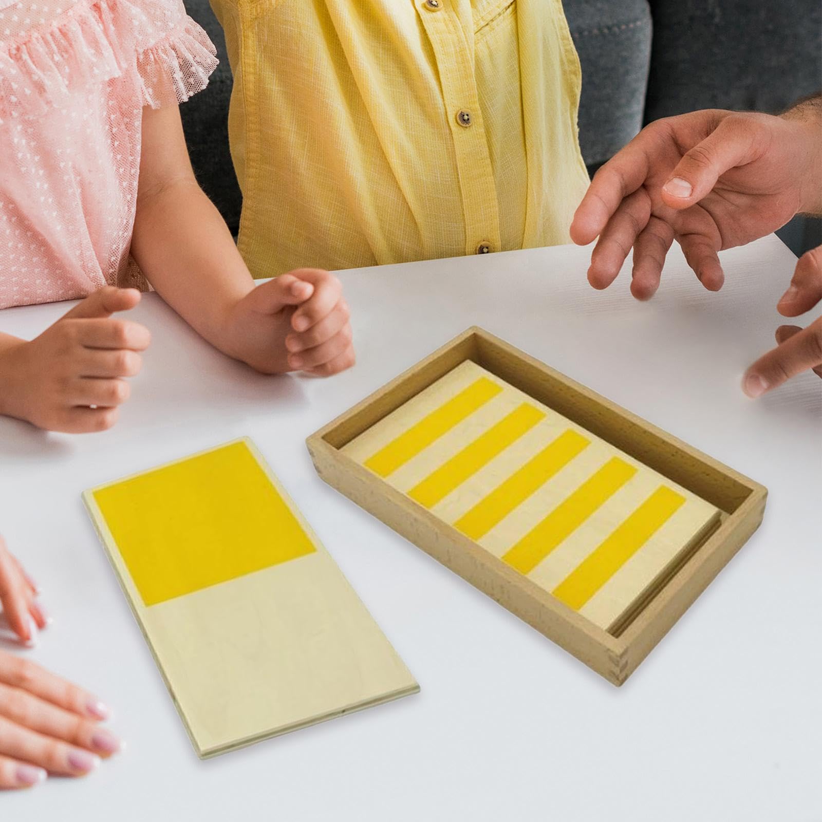 F Fityle Tavoletta tattile in legno, giocattolo sensoriale, tavoletta tattile multiuso, giocattolo Montessori, tablet tattile per la scuola e la prima, 3 Pezzi