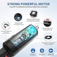 Vista 4 de TOPENS A8132 Dual Swing Gate Opener Heavy Duty Automatic Gate Motor for Double Swing Gates Up to 18ft per Arm, Electric Driveway Gate Operator AC