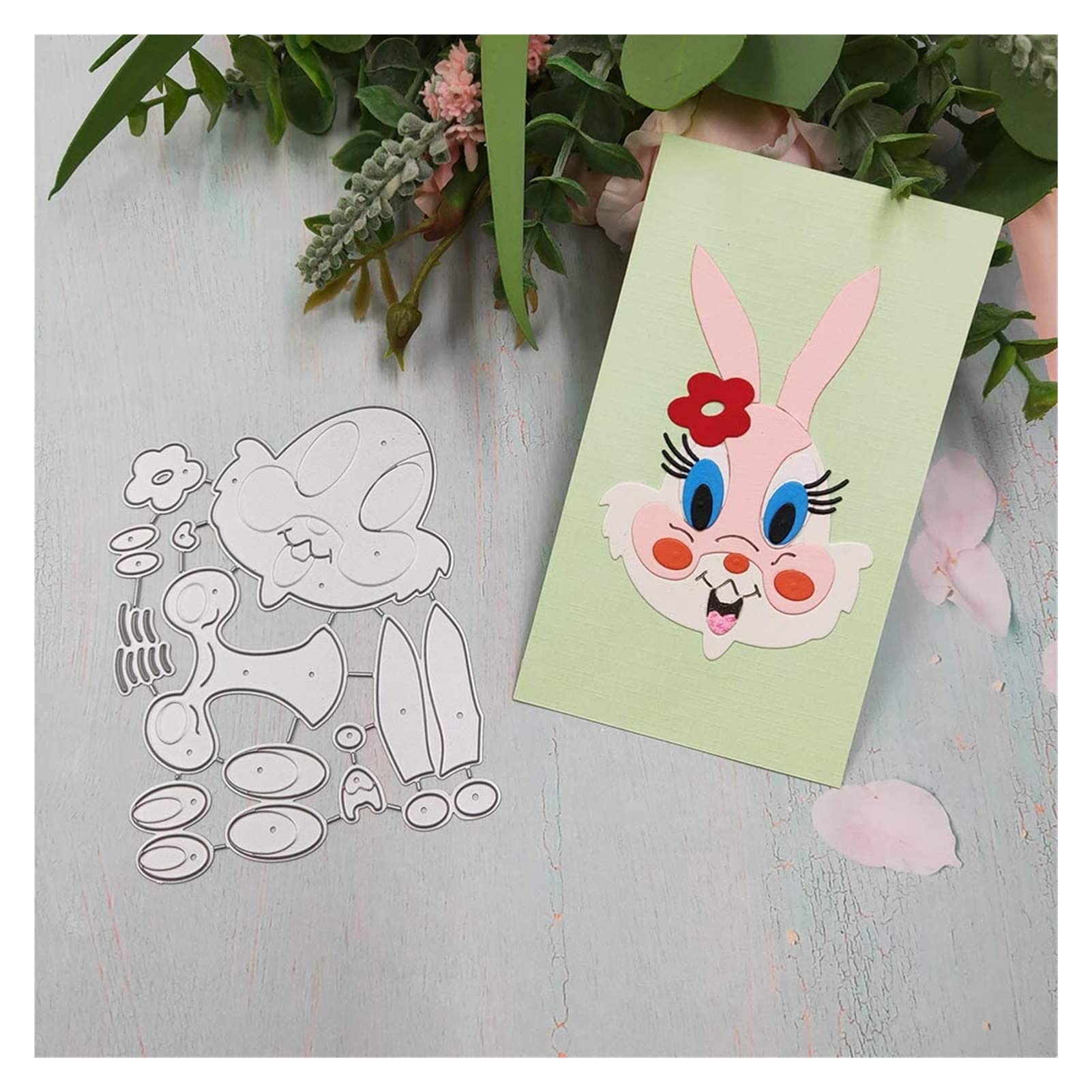 DIY Scrapbook Album Stanzformen Neue Stanzformen Kaninchenkopf Metall Stanzformen Schablone Scrapbooking DIY Album Stempel Papier Karte