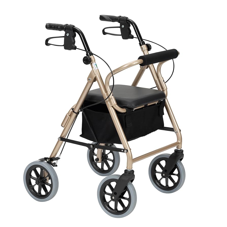 極美品✨　竹虎ハッピーミニ　介護　歩行補助　シルバーカー　歩行器　ベージュ 送料無料】竹虎 ハッピーミニ ヒューマンケア シルバーカー 歩行