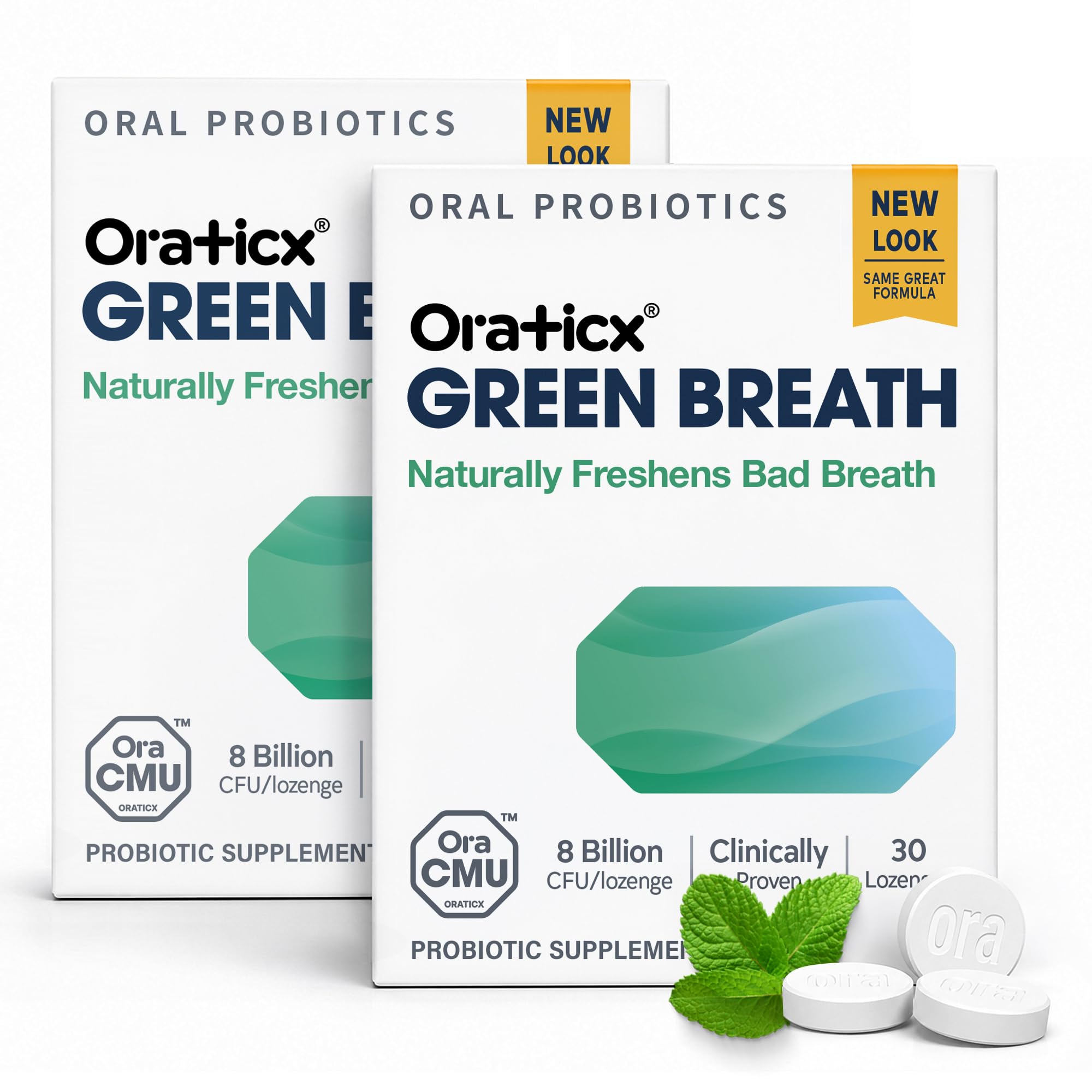 OraTicx Green Breath Oral Probiotics 2-PK