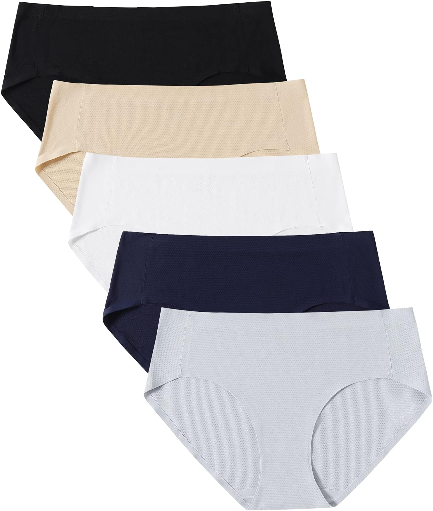 Seamless Briefs, Women's Multipack, Seamless Hipster Underpants, Women, Without Seam, Underwear, Microfibre Underwear, Briefs, Invisible, Stretch Women Underwear, Invisible Hip Briefs, Pack of