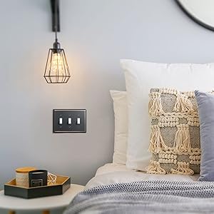 DEWENWILS Tripple Toggle Light Switch Cover,Aged Bronze Outlet Wall Plates, Solid Metal