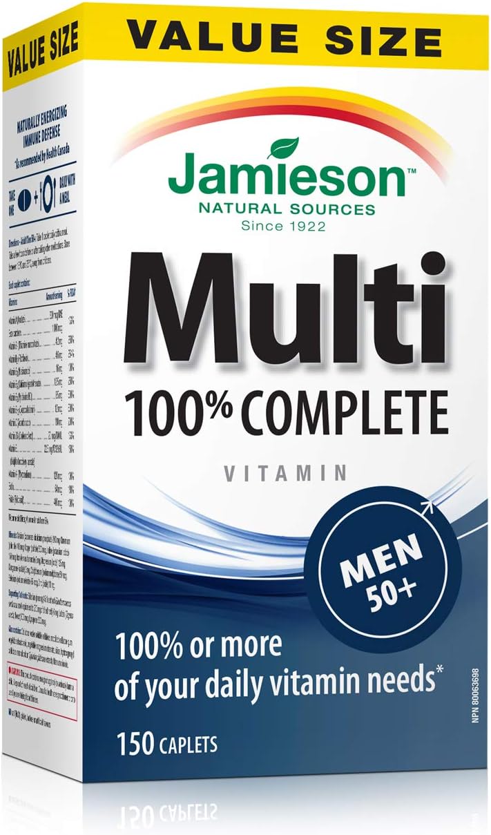 Jamieson 100 percent Complete Multivitamin for Men 50 plus Value Size