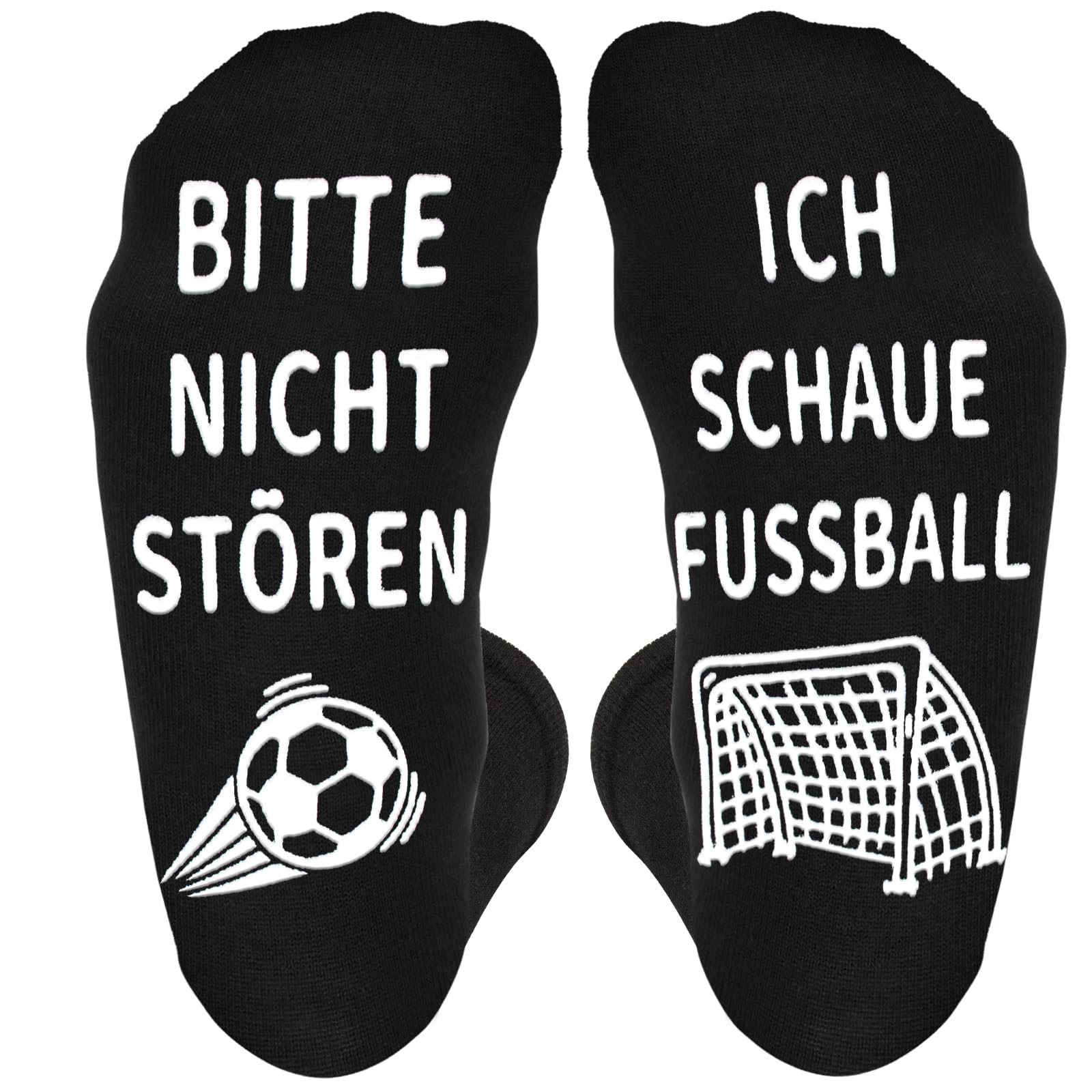 Kirodo Fußball Geschenke für Männer Lustige Socken mit Spruch Bitte Nicht Stören Ich Schaue Fußball Fussball Geschenke Jungen Kinder Fanartikel Geburtstag Vatertag Weihnachten Geschenke