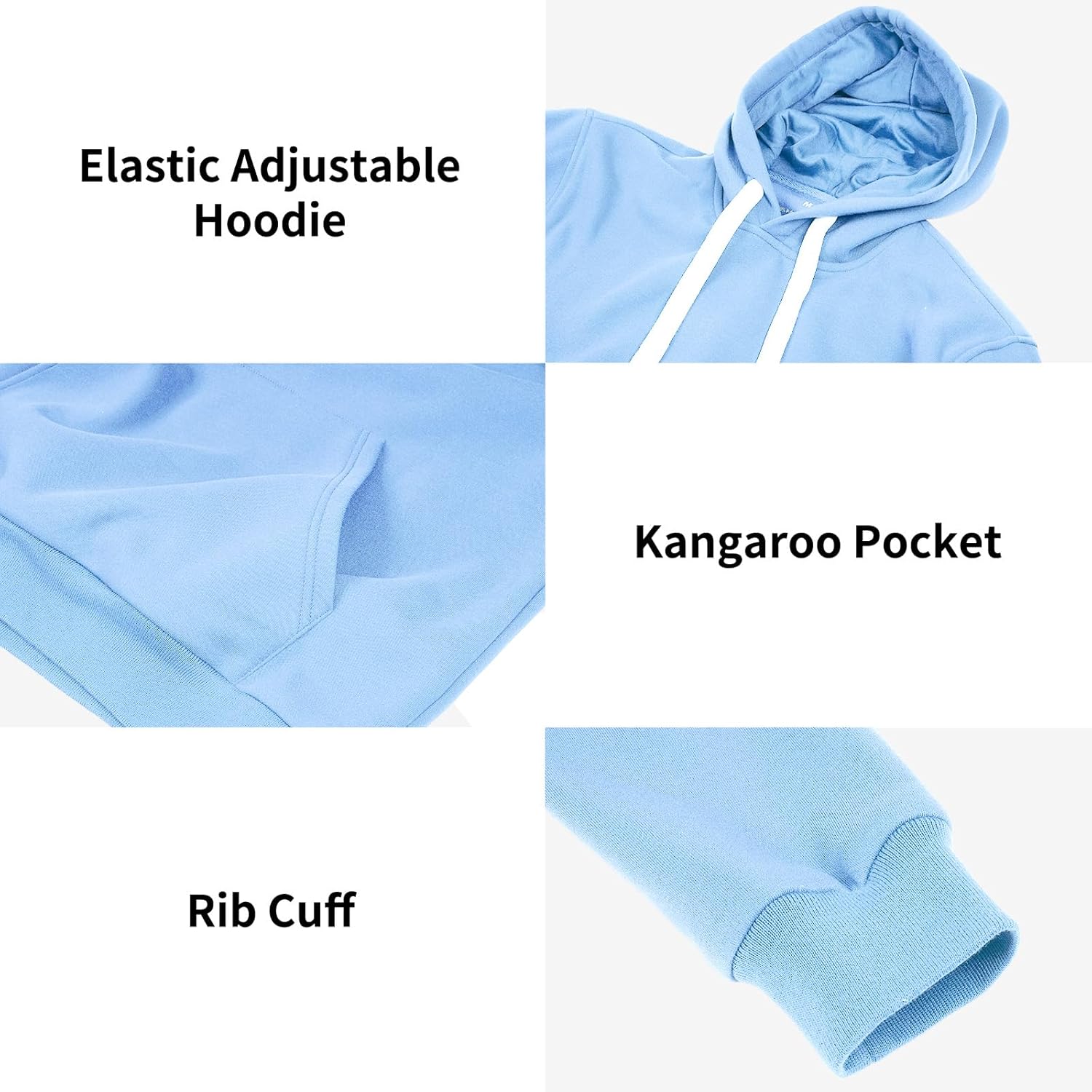 Men's Tracksuit 2 Piece Hoodie Sweat Athletic Sweatsuit Fleece Casual Running Jogging Sport Suit Sets - Image 3