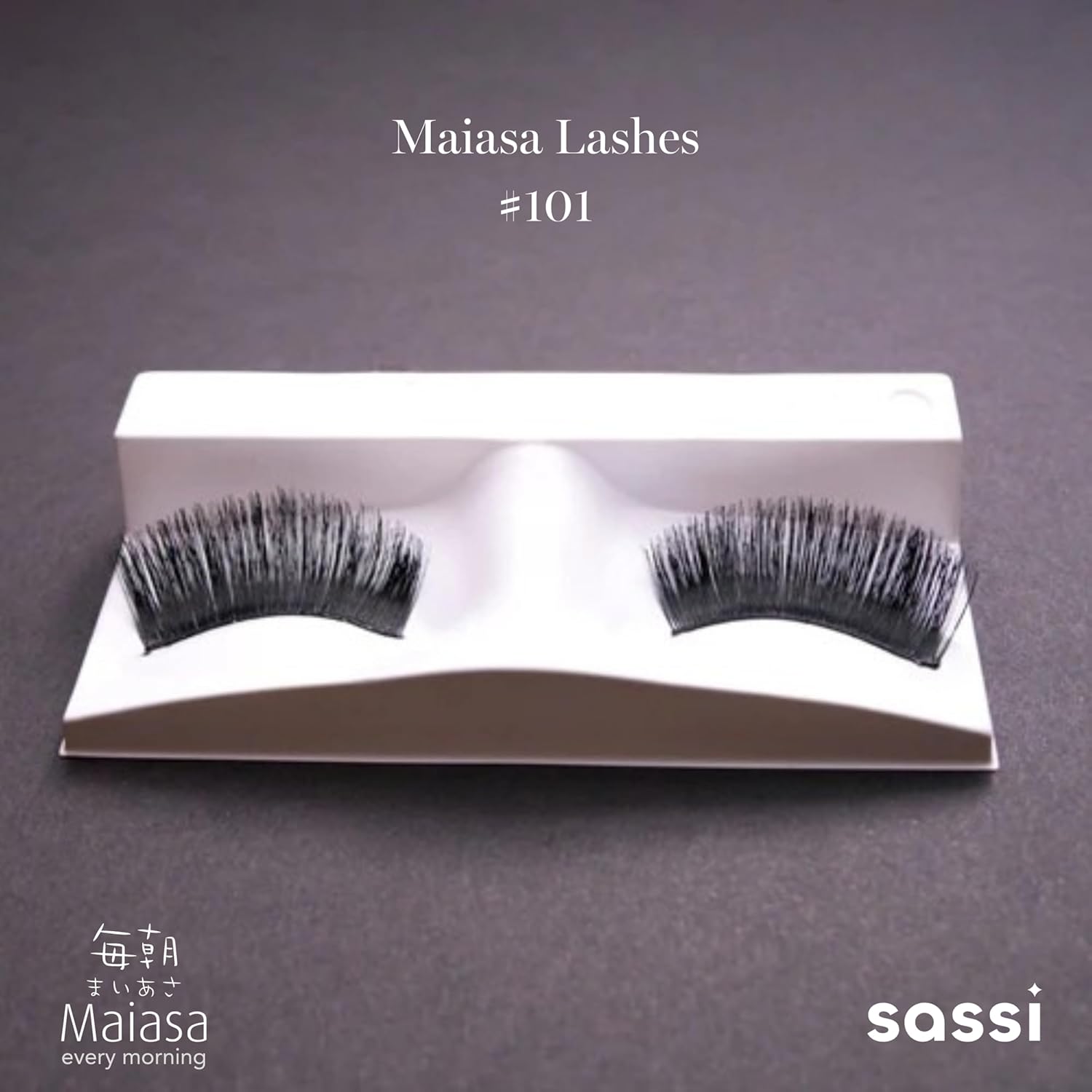 Sassi Maiasa Eyelashes | 100% REMY Human Hair, Lovingly Hand Made, Knotted Eyelashes | 803-101 | 4 Count