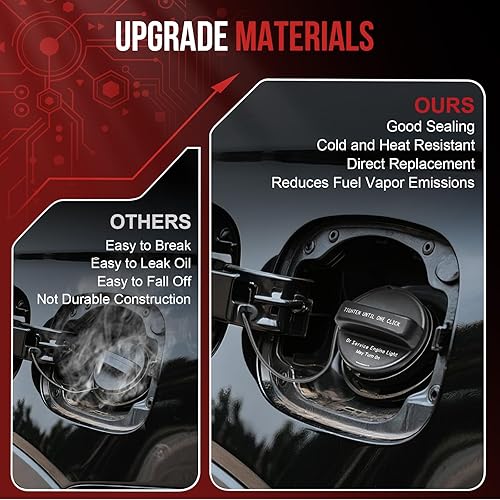 Miniatura 7 de Tapa de combustible GT358 para Buick Enclave 2011-2017, Chevrolet Silverado 2500 HD Silverado 3500 HD Tahoe Silverado 1500 Suburban 2500 Traverse,