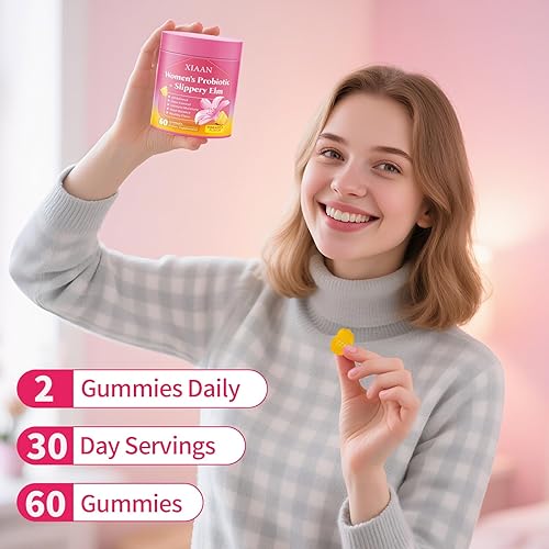 Miniatura 7 de Gomitas probióticas de olmo resbaladizo para mujer, sus jugosas gomitas probióticas femeninas apoyan el equilibrio del pH y el sistema inmunológico,