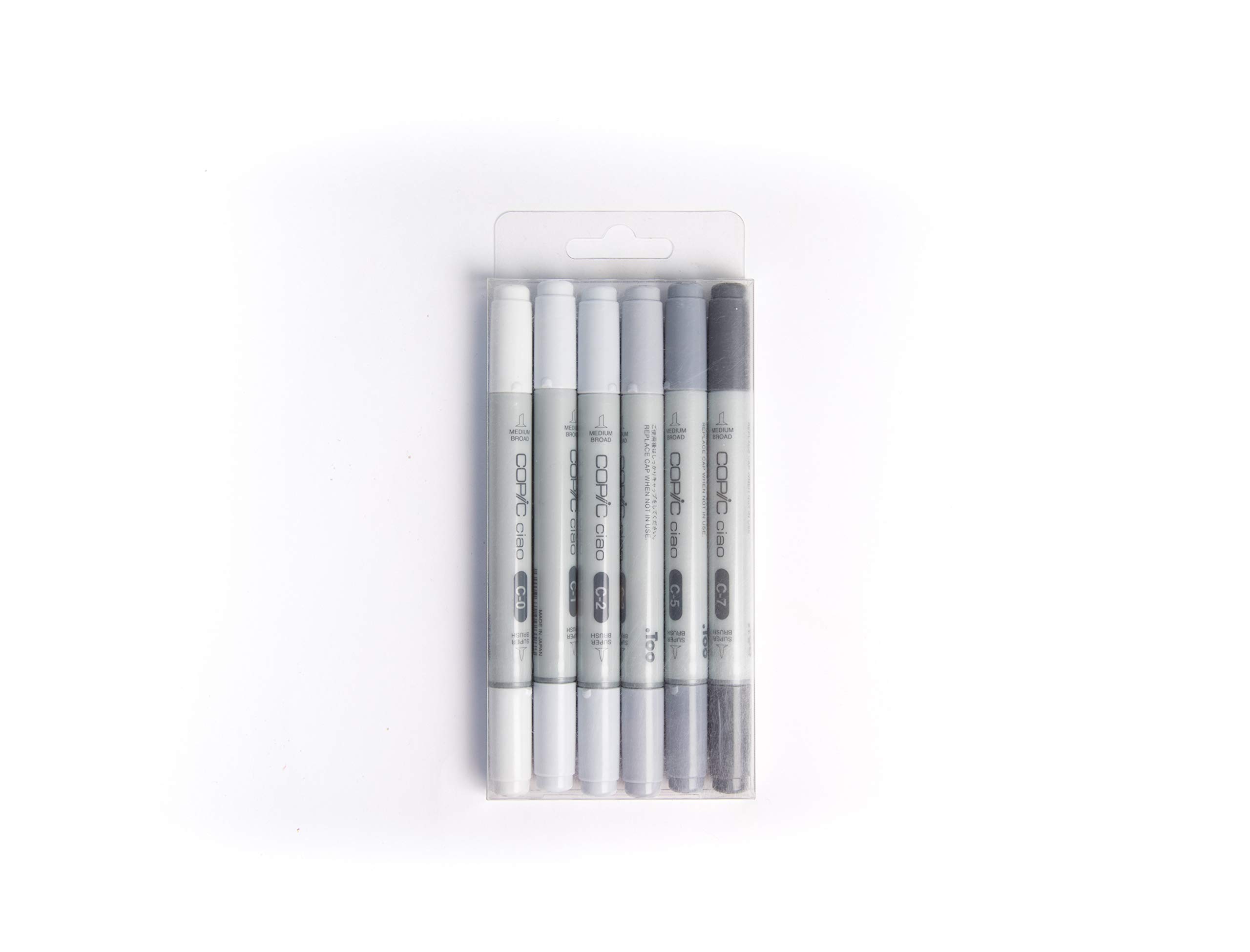 Ciao Markers 6 Piece Set (Cool Grey),medium