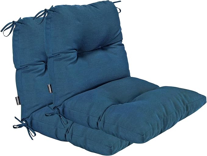 BOSSIMA Outdoor Indoor High Back Chair Tufted Cushions Comfort