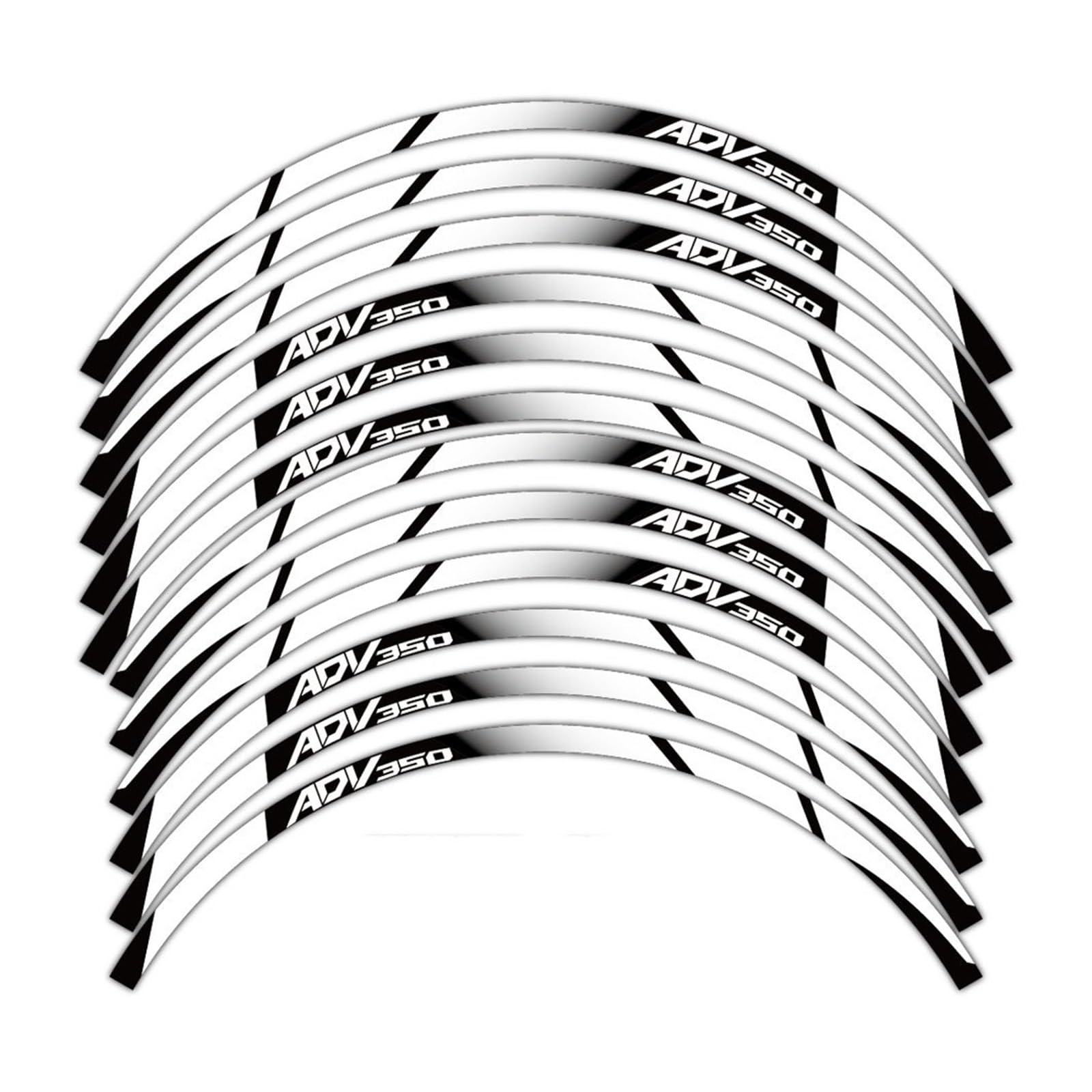 Autocollant pour roue de moto ADV350 pour éviter le manque de visibilité