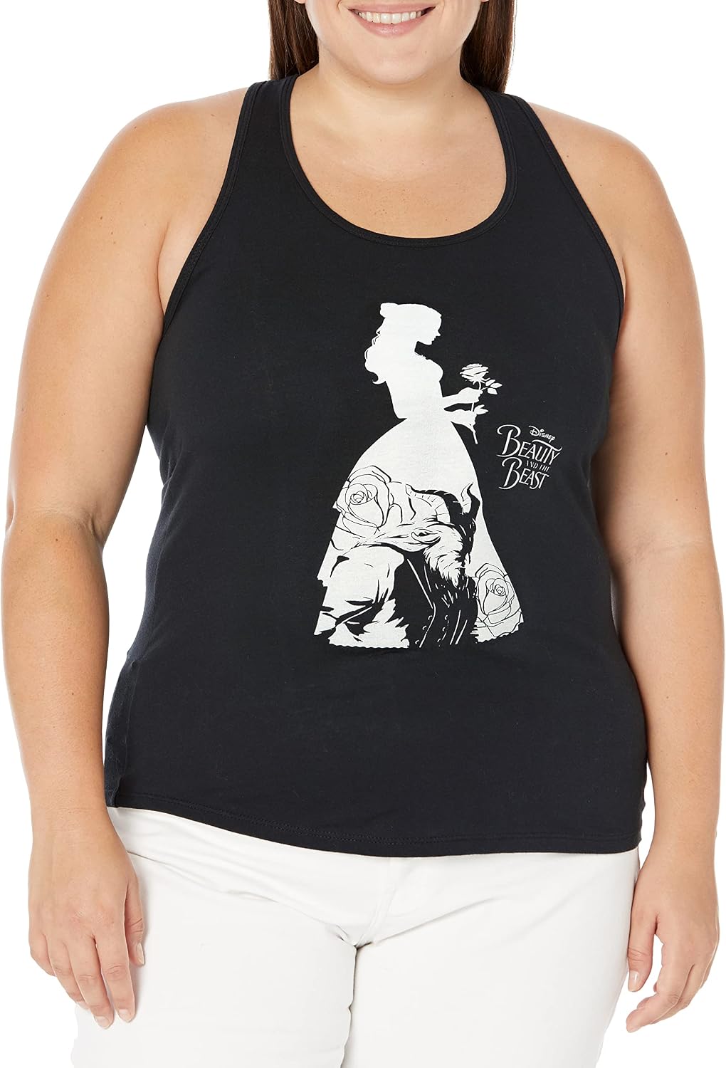 Disney Junior's Beauty and The Beast Belle Silhouette Racerback Tank Top