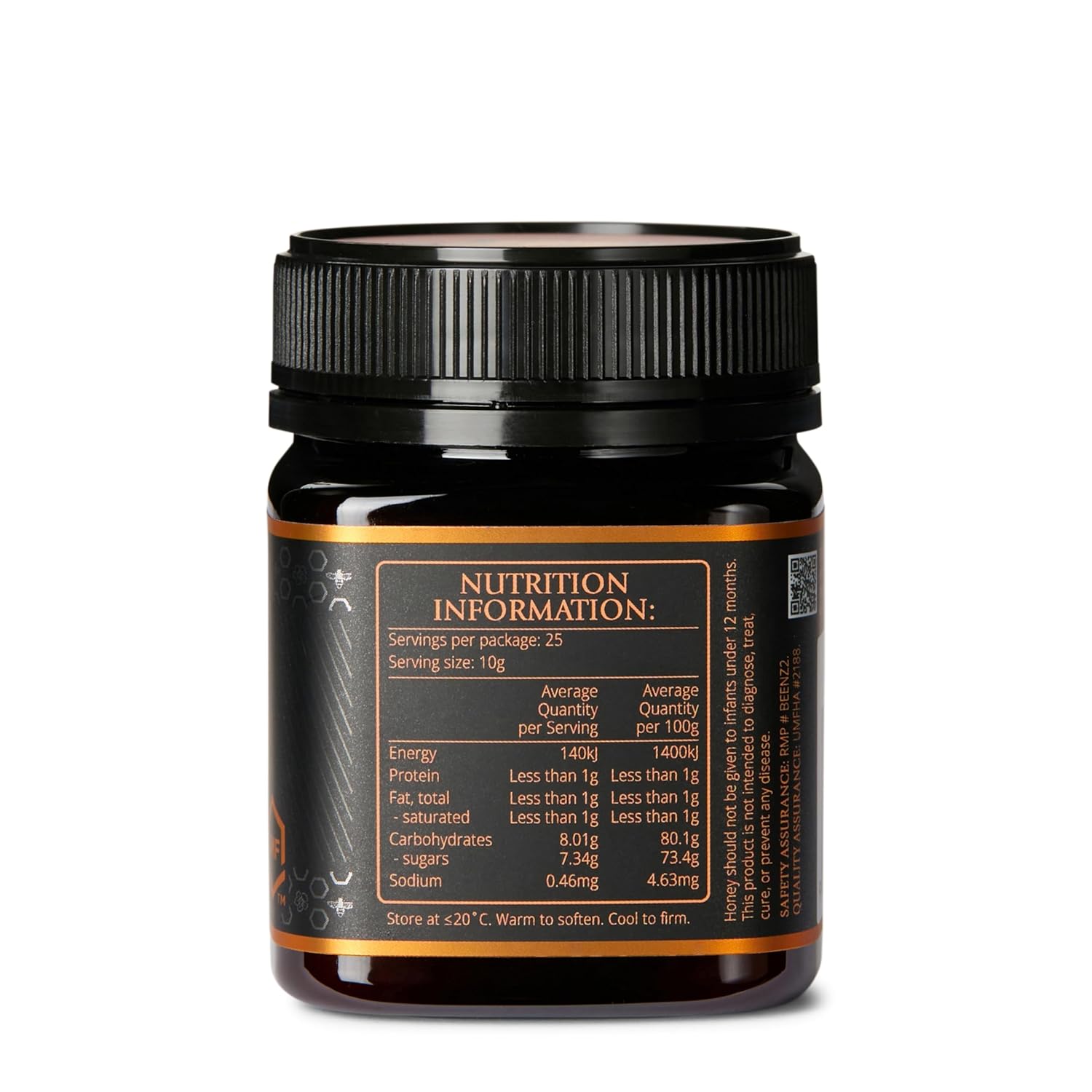 BeeNZ Raw Mānuka Honey, Certified UMF 10+ (MGO 263+), Pure New Zealand Monofloral Mānuka, Natural Sweetener, Superfood for Wellness Support, No Sugar Added, Traceable from Hive to Jar, 8.8 oz/250g