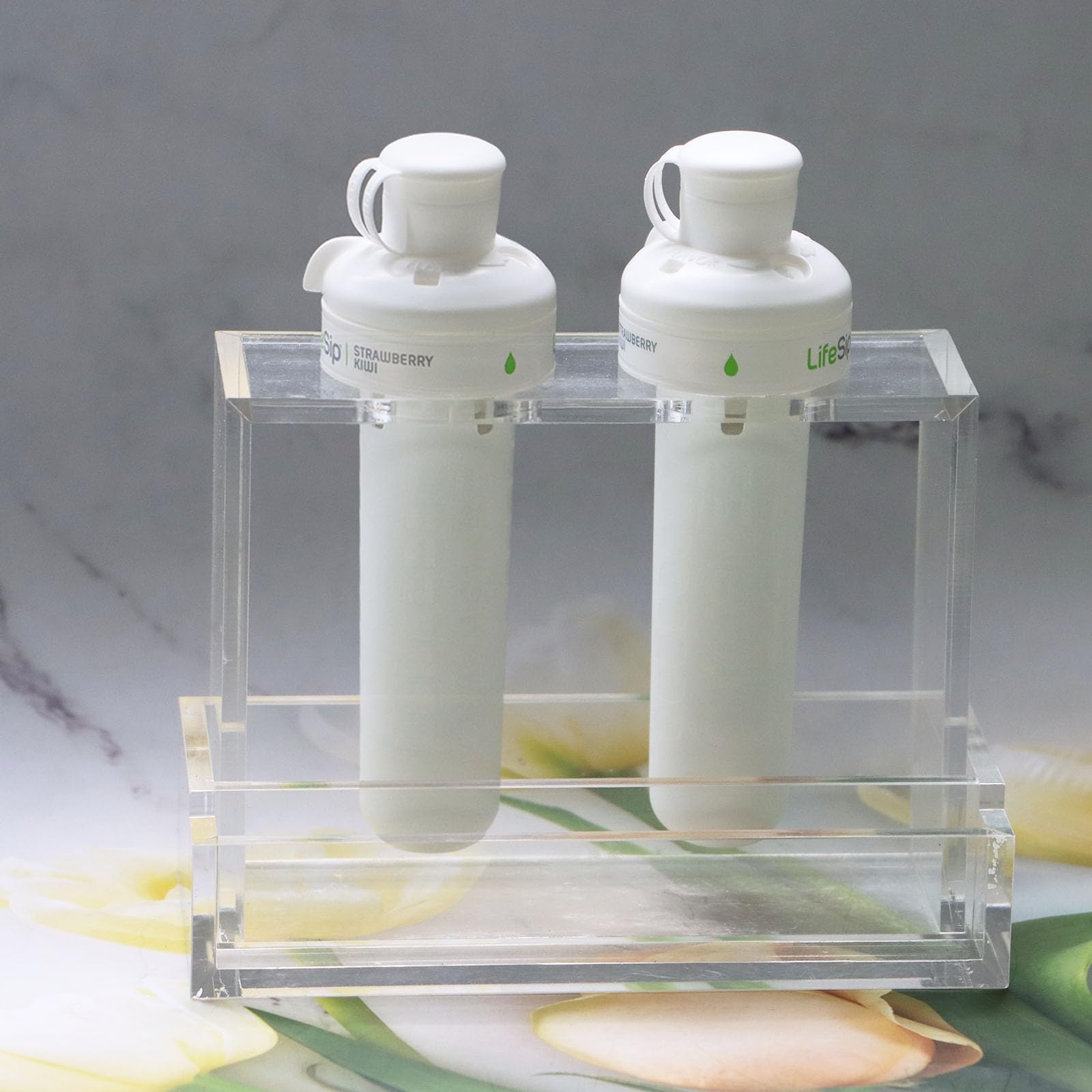 Cirkul Flavor Cartridge Holder & Organizer – Transparent Acrylic Rack Stores 3 Cartridges, Anti-Skid, Easy Assembly