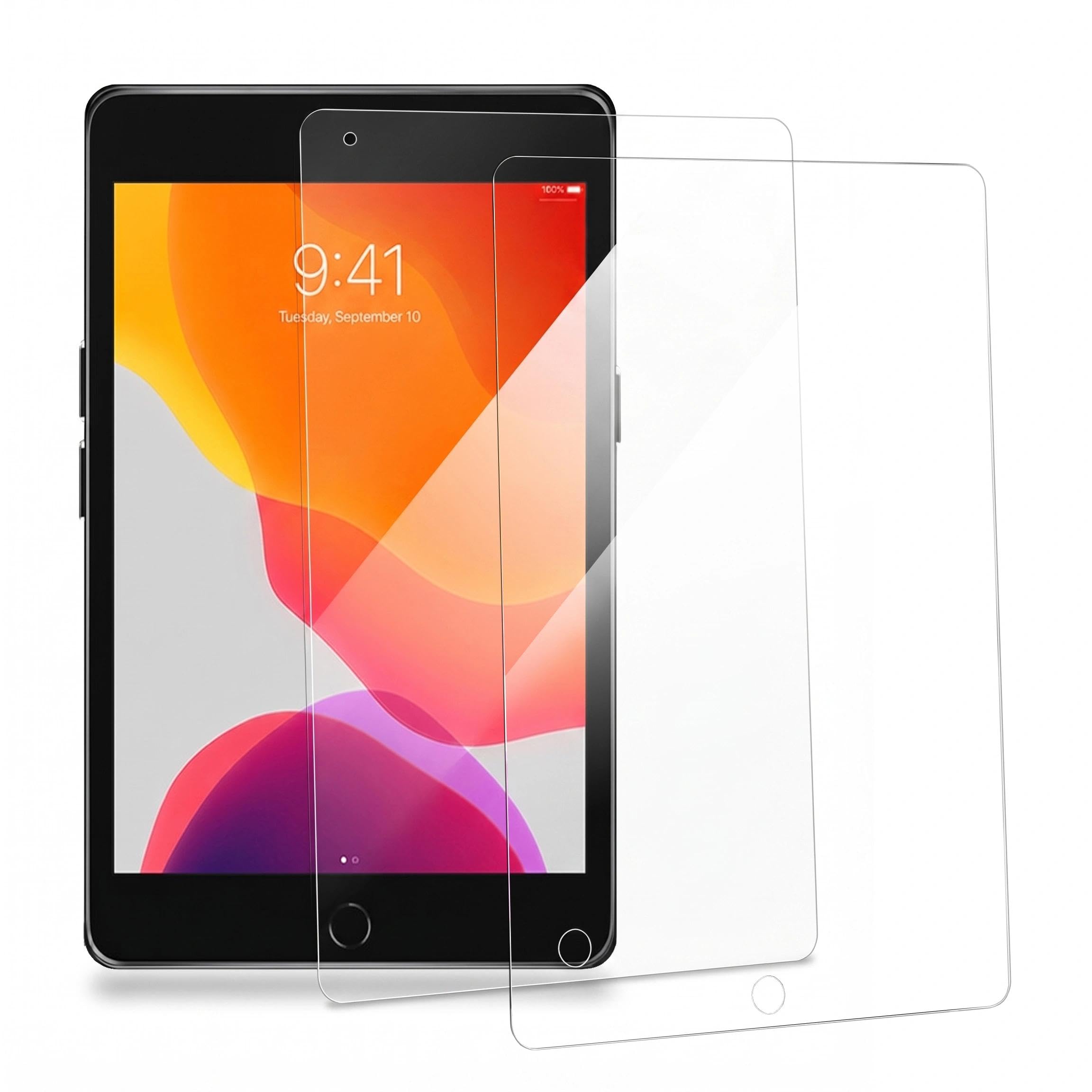 2 Pack Screen Protector for iPad Mini 1 2 3, Tempered Glass Film HD Clear