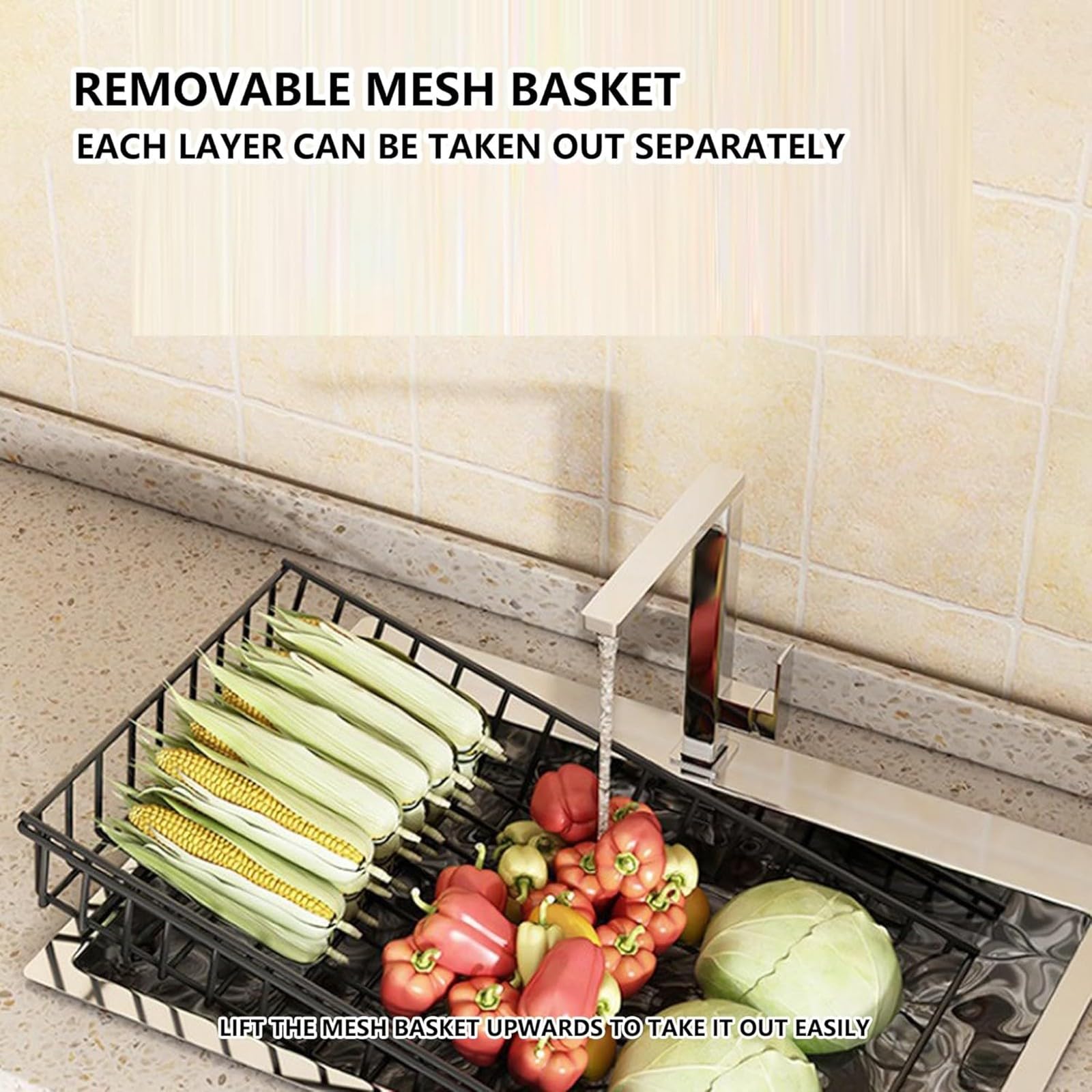 Estante de almacenamiento de metal, carrito ajustable de cuatro capas resistente con ruedas, organizador multifunción para cocina, sala de estar, dormitorio