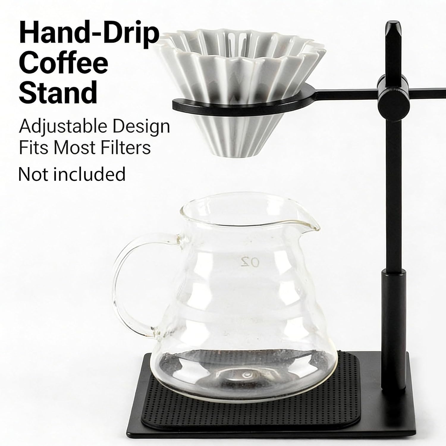 Compact Individualized Coffee Brewer Stand Multiple Compatibility for Numerous Travel Espresso Machines Encourages Even Extraction and Rich Flavor Every Time Slip Silicone Base Coffee Stand