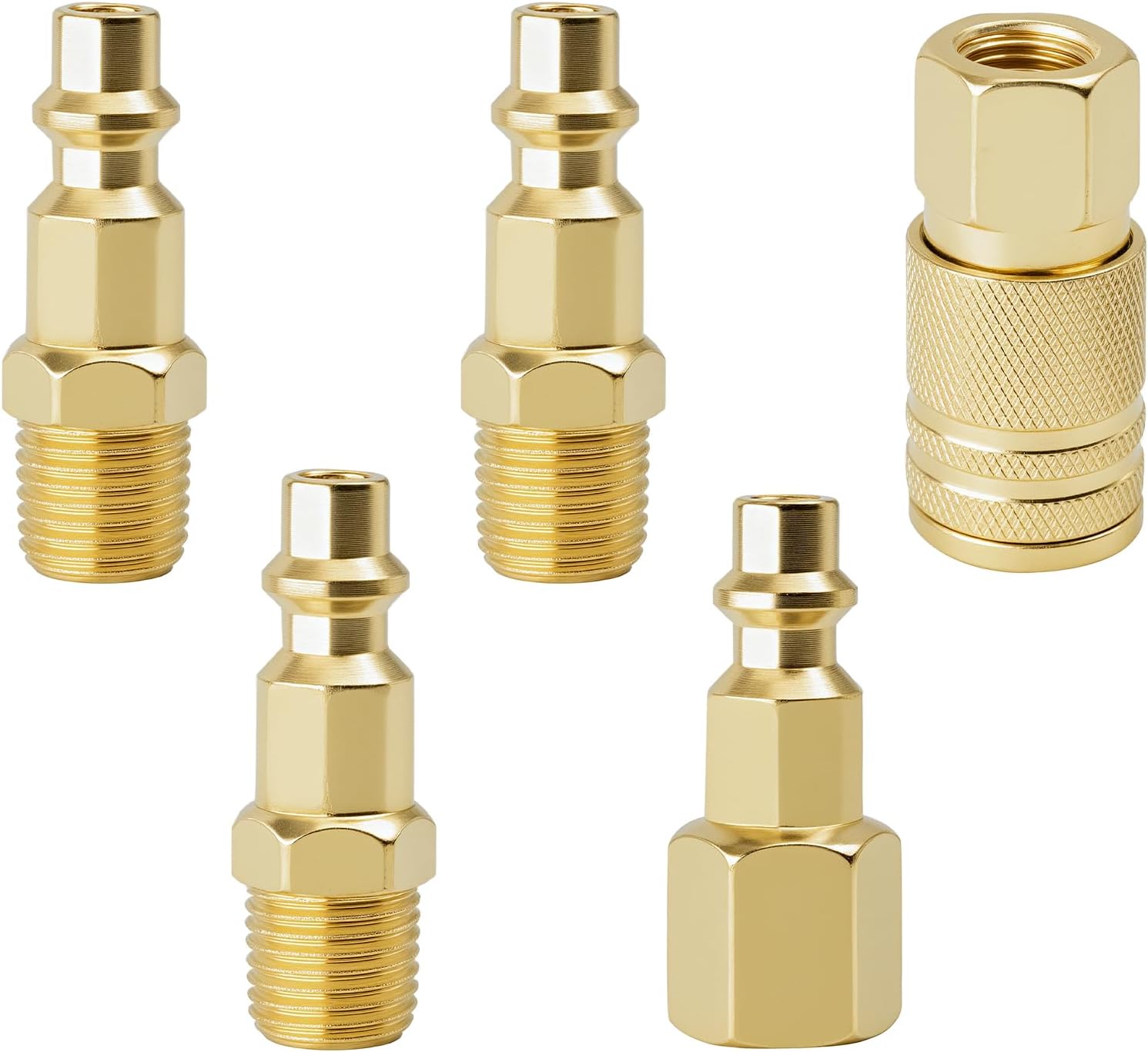 Air Coupler & Plug Kit,55 Pcs 1/4" NPT Air Tool Fittings Set,Quick Connect Air Hose Fittings Air Compressor Accessories