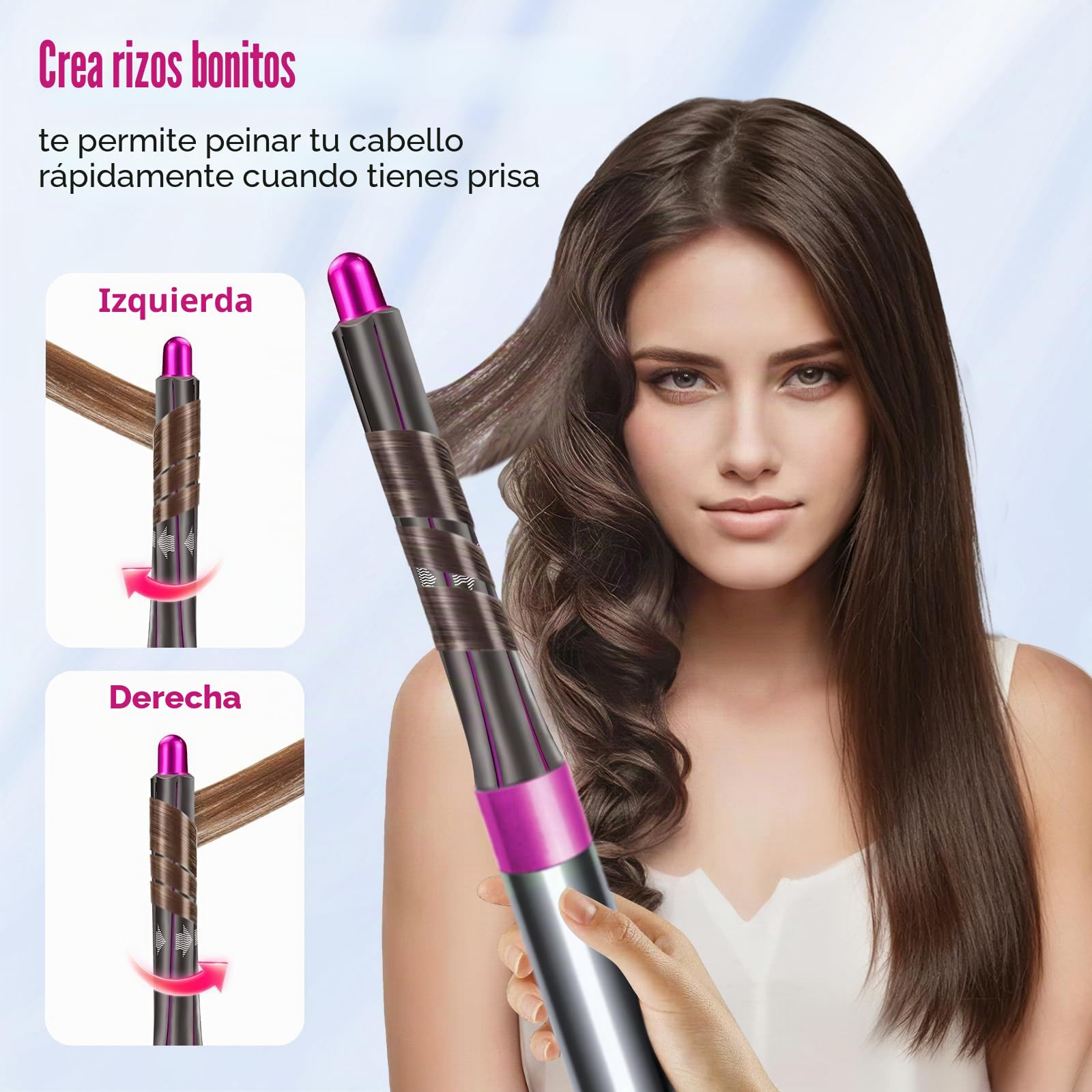 Cilindros rizadores de pelo de 0,78 pulgadas/20 mm de largo y adaptador para Dyson HD01 HD02 HD03 HD04 HD07 HD08 HD15 HD16, conversión de secador de pelo en rizador de pelo, 2 rulos 2 adaptadores