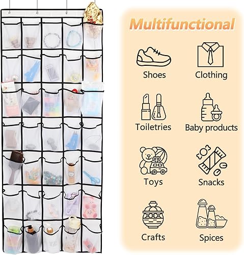 Miniatura 7 de Organizador de zapatos sobre la puerta con 35 bolsillos