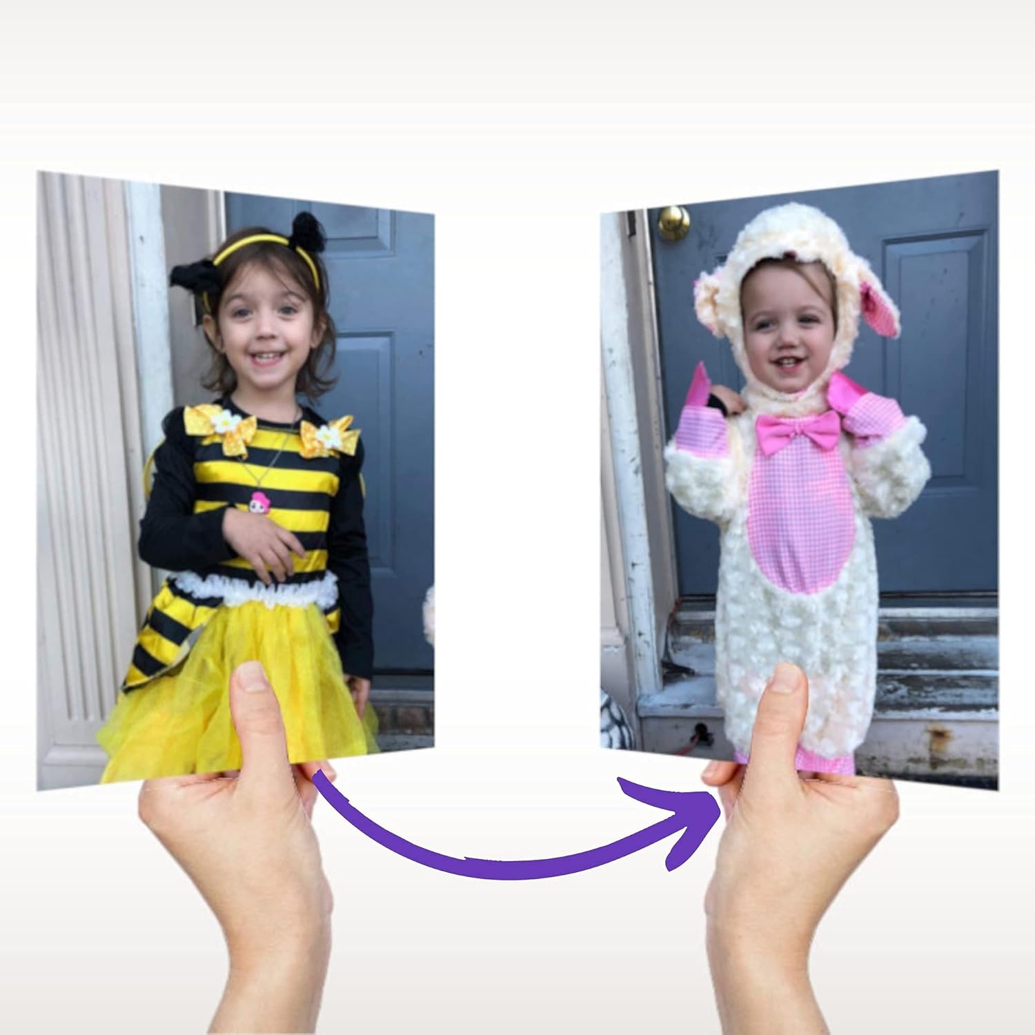 3dreactions Personalized Lenticular Photo Flip Picture FLOTO, Flipping Images custom made from your photos transition from one picture to another as you turn it or walk by (8 x 10)