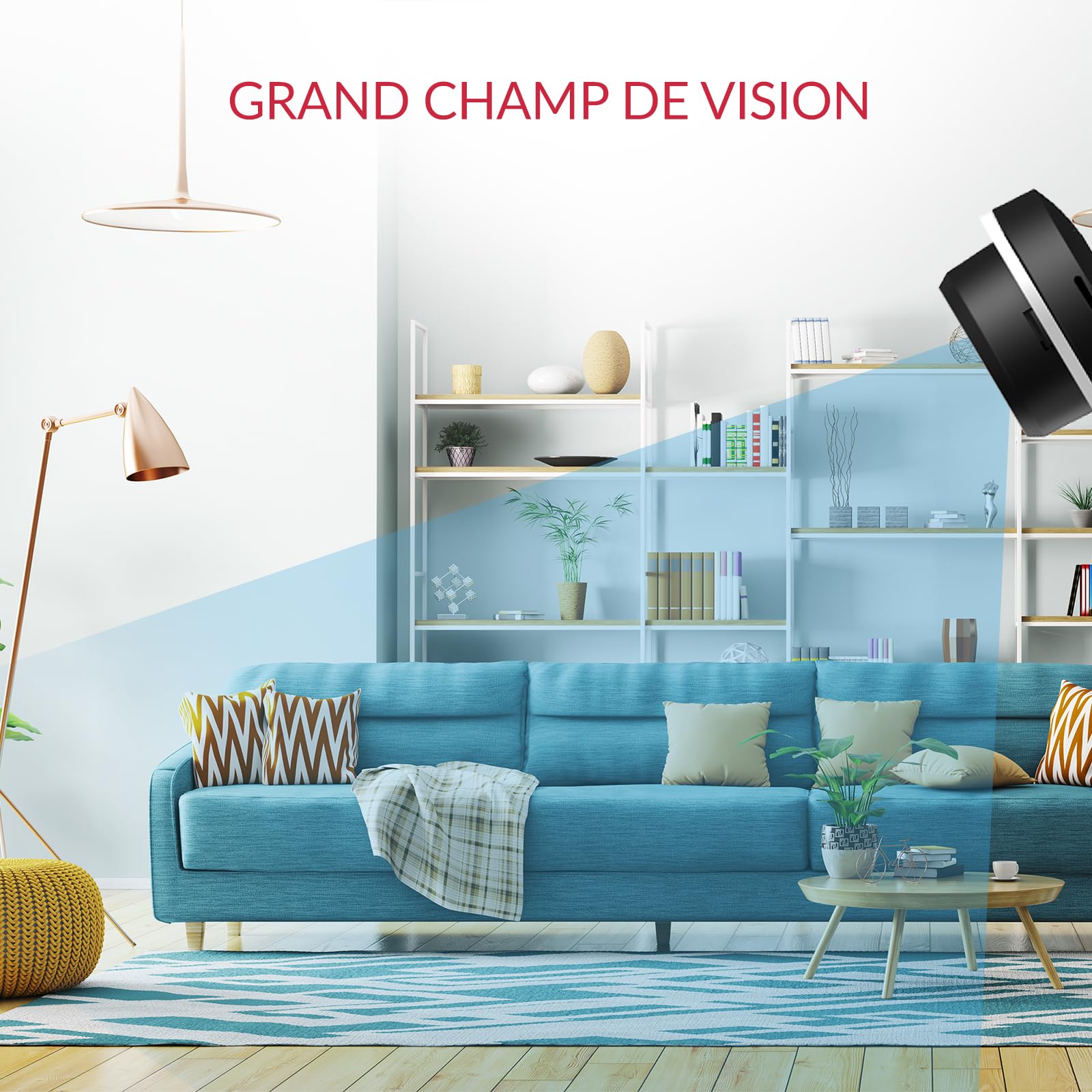 YI Pro 2K/3MP Caméra de sécurité 3pcs pour intérieur,WiFi 2,4 GHz,alertes