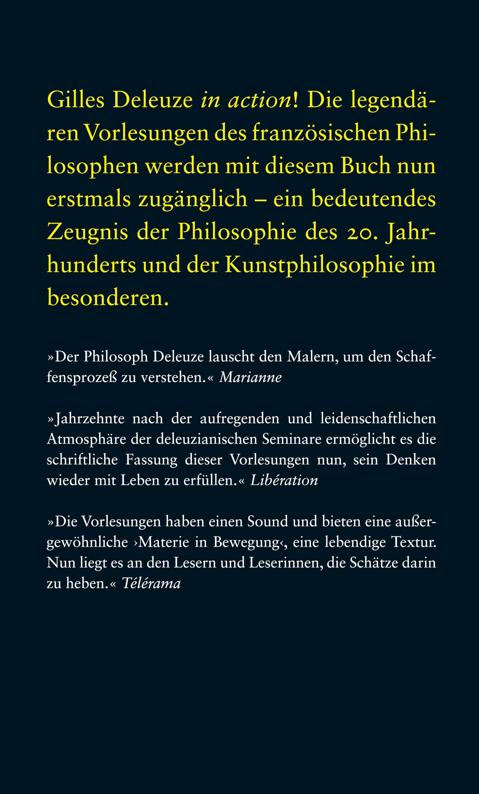 Über die Malerei: Vorlesungen März-Juni 1981 | Die legendären Vorlesungen des großen Philosophen