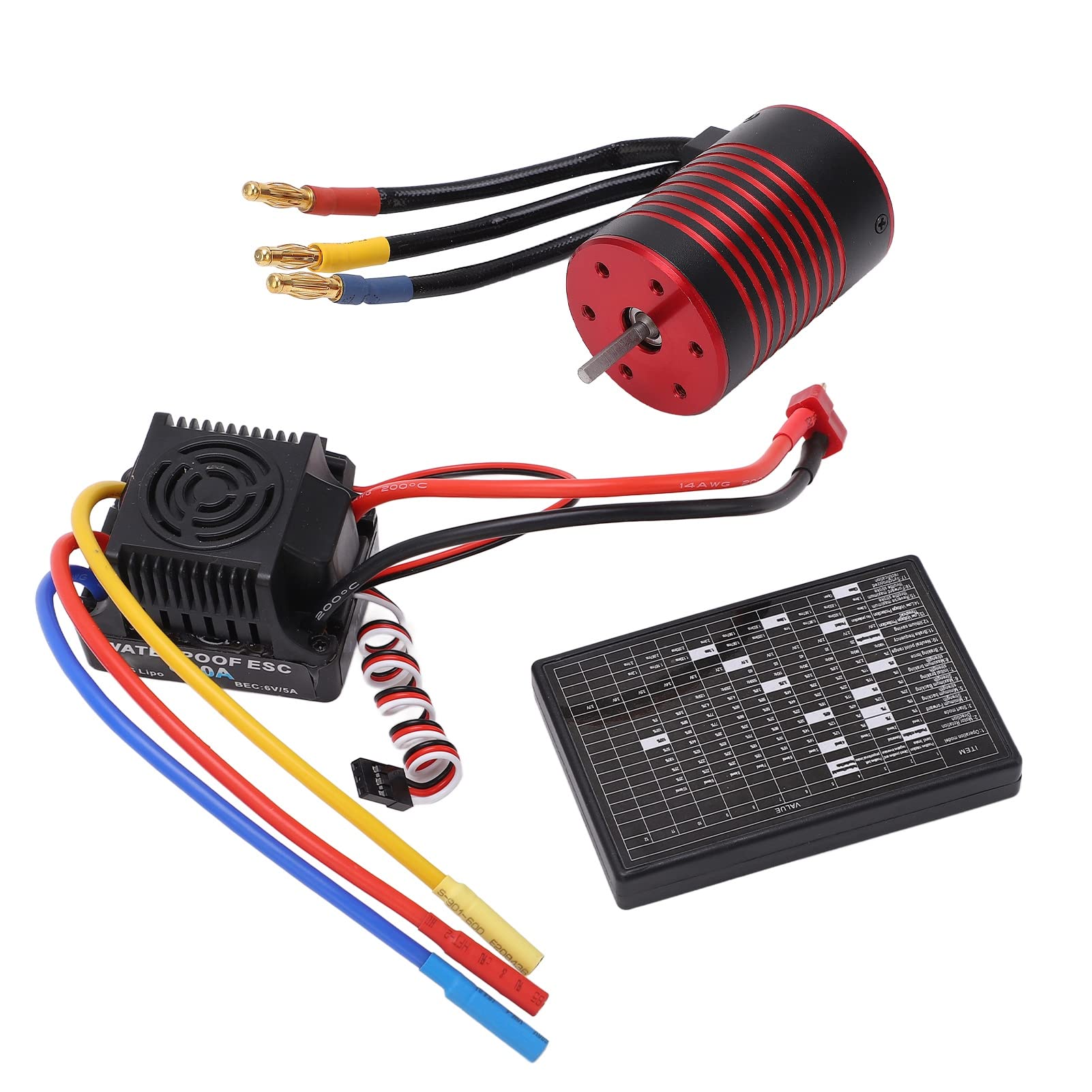 Generic Karta Programowania ESC, Escobillas Esco Safe Professional Combo Precyzyjne Zestaw (4500KV)