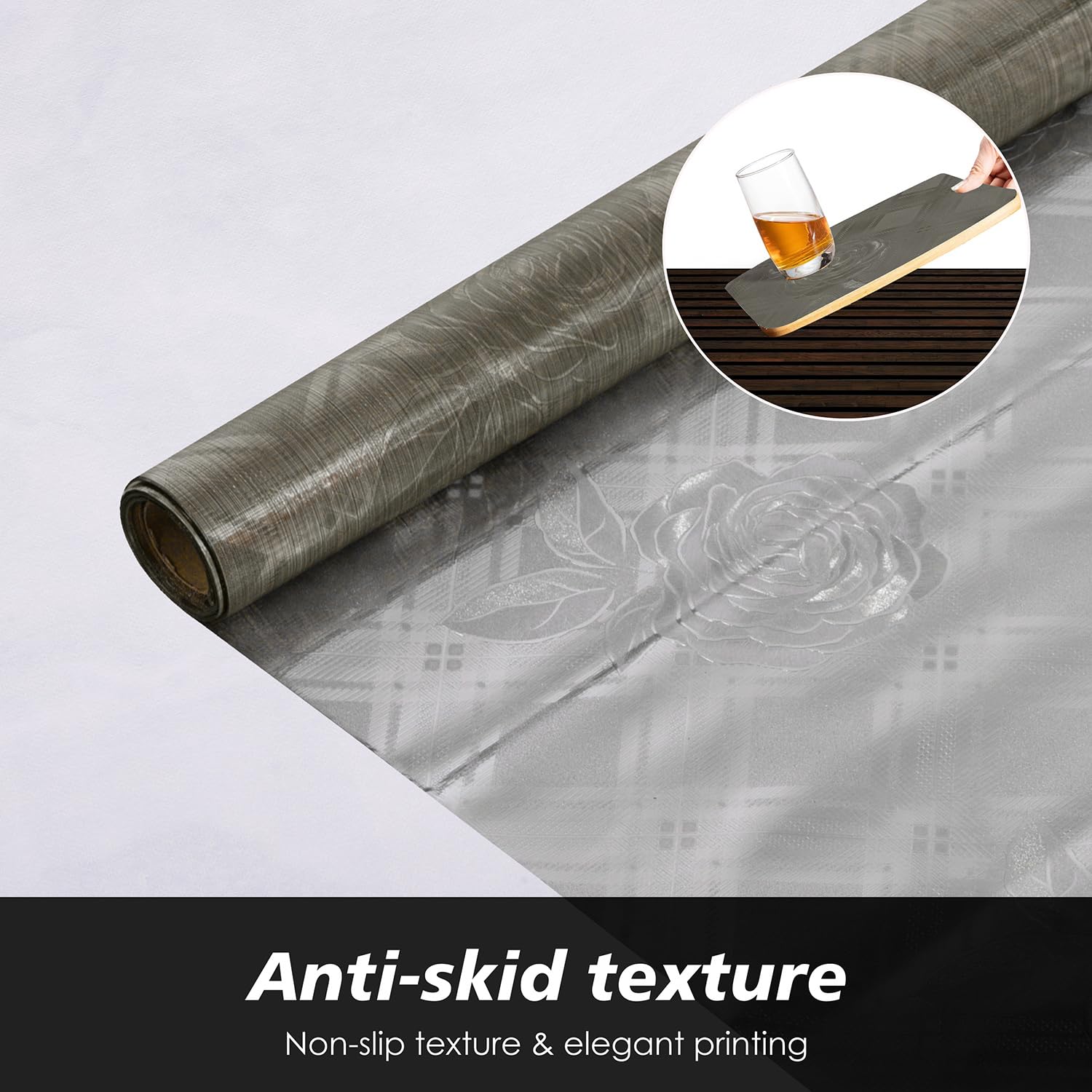 Urbane Home Shelf Liner | Kitchen Cabinet Shelf Protector | Kitchen Liners for Cabinets and Drawers | Drawer Liner Mat | Self Shining Shelf Liner Cabinet Mat | 3 MTR | Golden 4