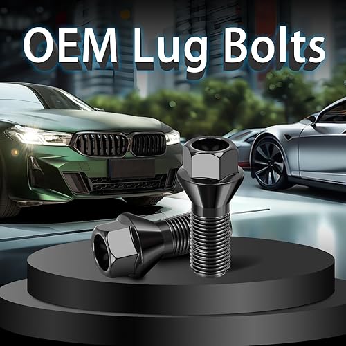 Miniatura 6 de WayJun 4 tuercas de rueda M12 x 1.5 compatibles con modelos seleccionados de BMW E46 325 E90 E39 E60 E53 36136781150