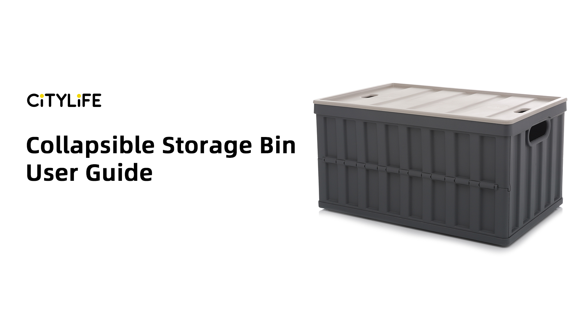 Amazon.com - Citylife 64L Collapsible Storage Bins with Lids