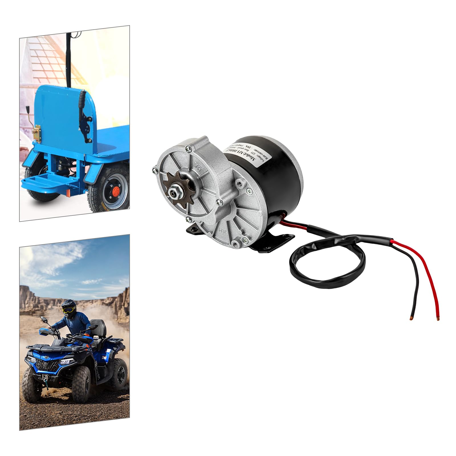 Moteur électrique de réduction 12 V CC 250 W, réducteur de moteur brossé vélo électrique, moteur brossé