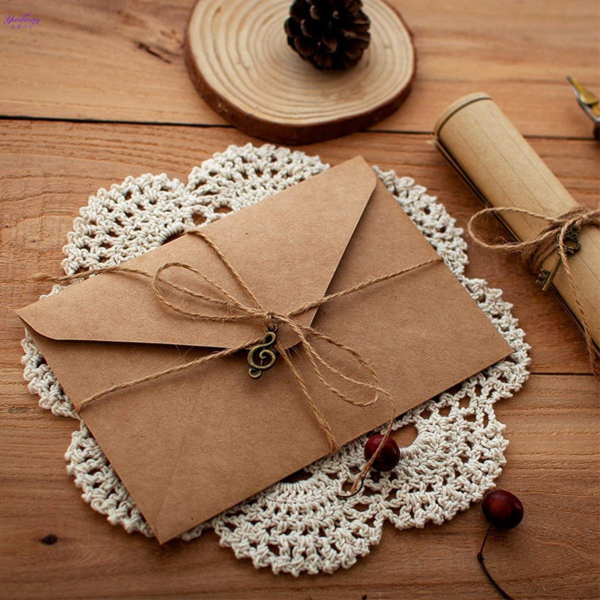 Papeterie Vintage Avec Enveloppes – Lot De 48 Pièces Design Rétro Pour Lettres, Invitations Et Occasions Spéciales