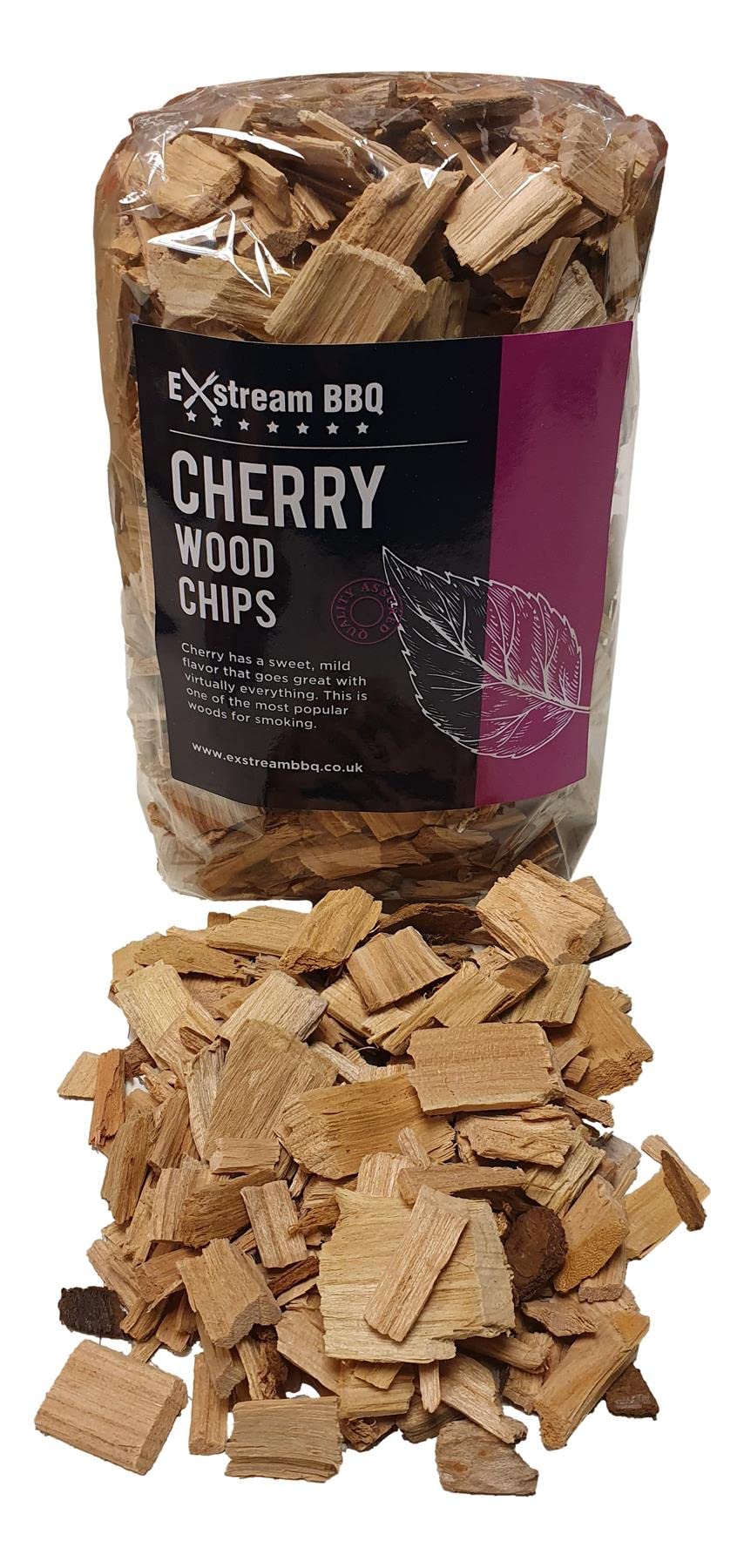Exstream BBQ Barbecue Smoking Wood Chips *Over 16 Great Flavours in 1, 5 & 10 Litres* (Cherry 1 Litre)