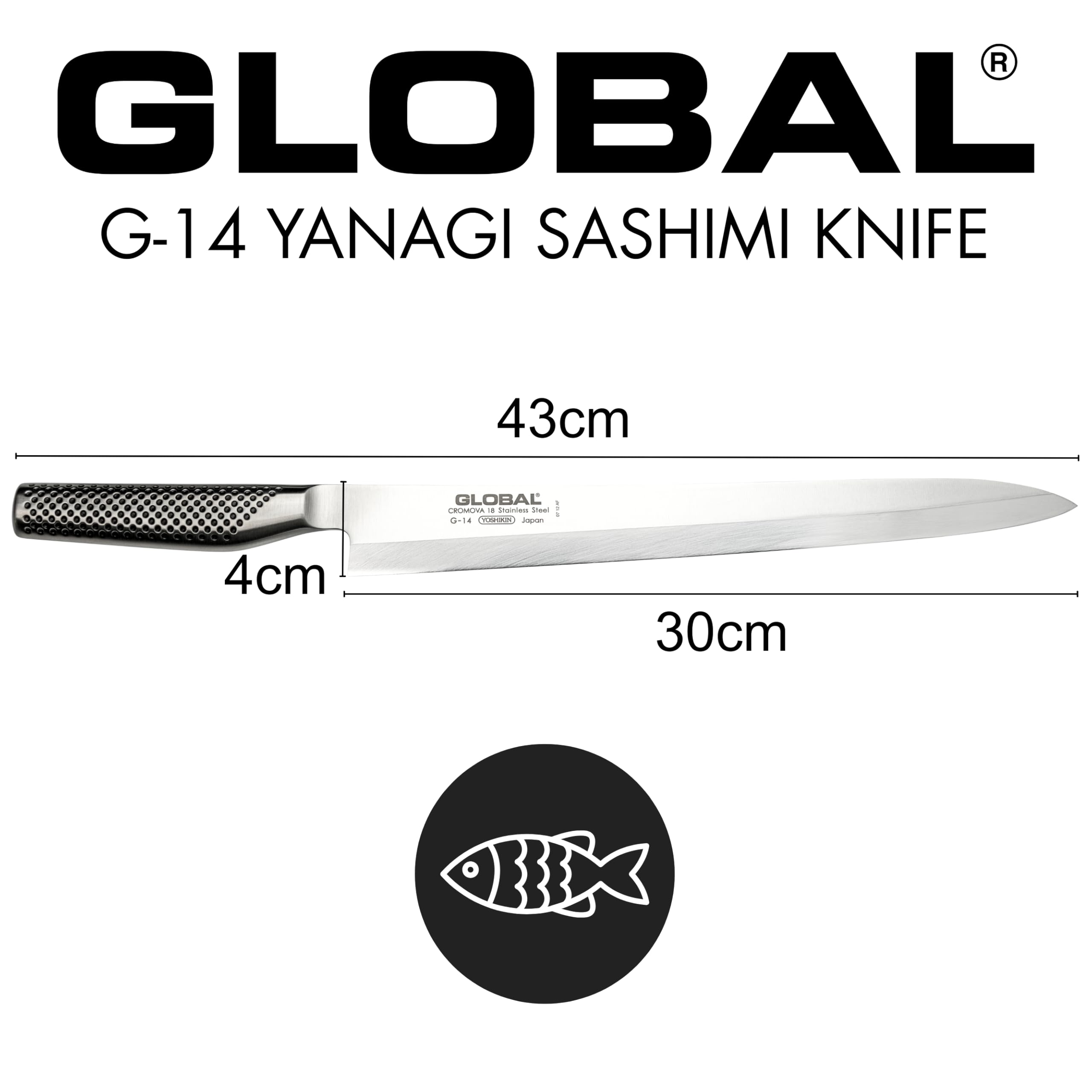 Amazon.com: Global 12 Inch Yanagi Sashimi Knife - Lightweight