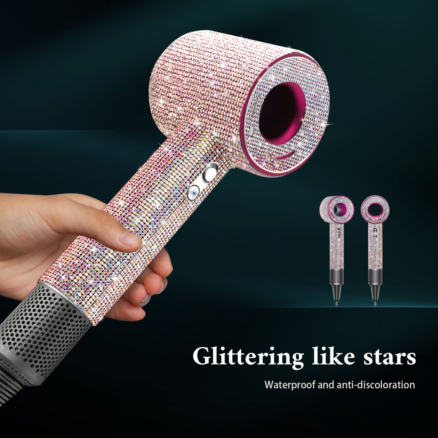 Amazon | Galaxy ラインストーン ケース ダイソン ヘアドライヤー 傷