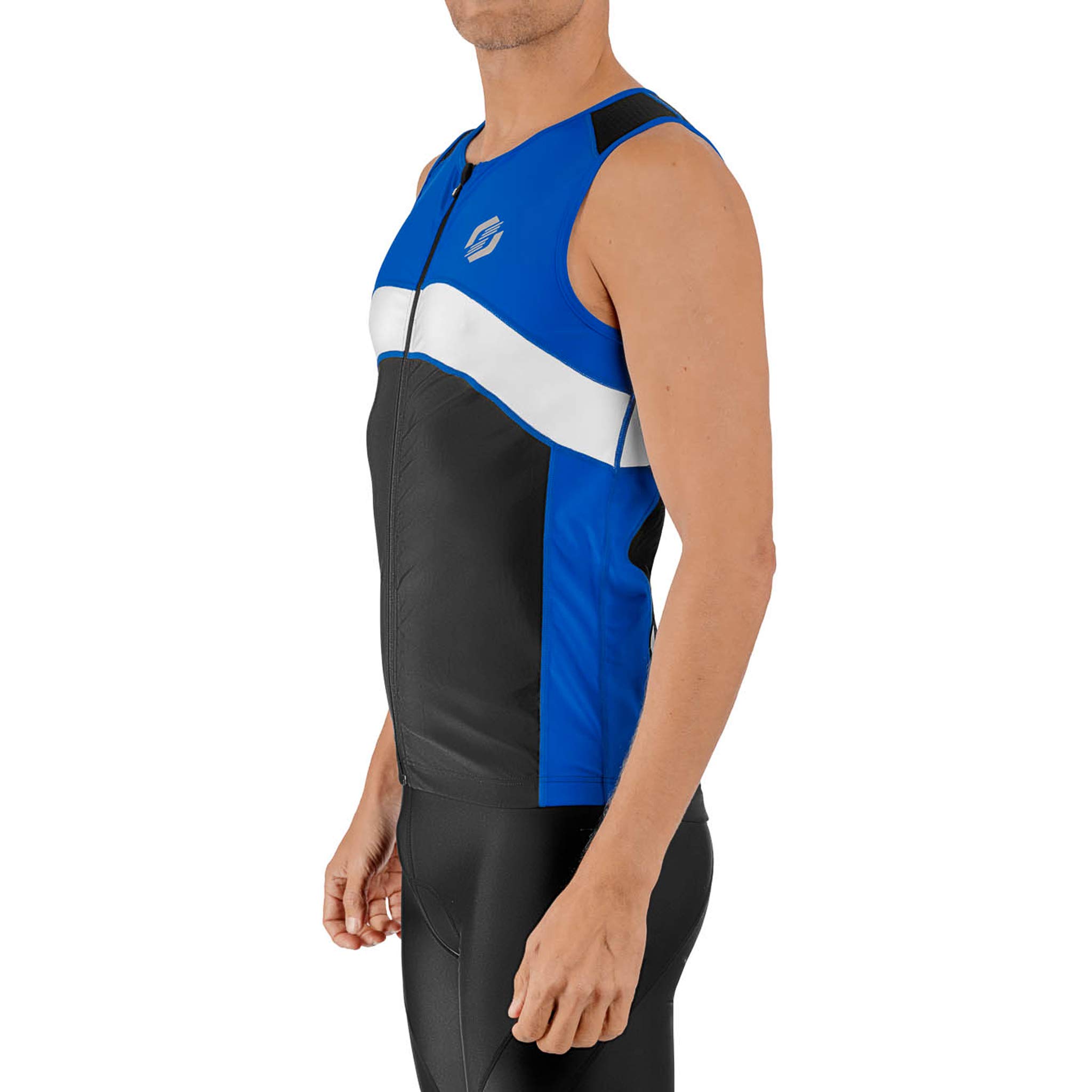 SLS3 Mens Triathlon Top - Triathlon Shirts Men - Tri Jerseys - Tri Top - Men's Tri Top - Sleeveless 