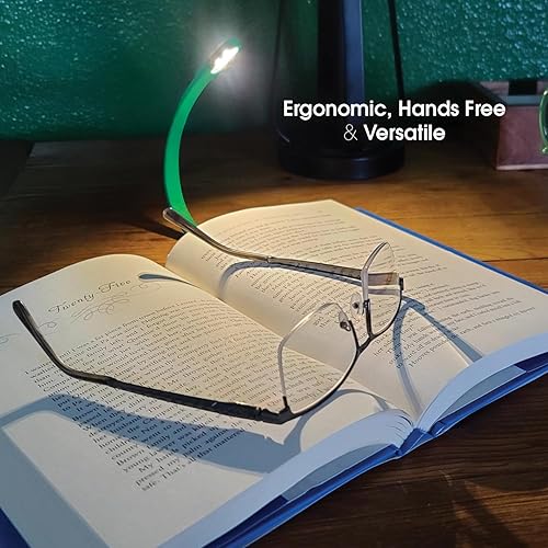 Vista 33 de Mighty Bright - Luz de lectura recargable con clip original, luz LED cálida para el cuidado de los ojos, flexible, duradera, regulable, perfecta
